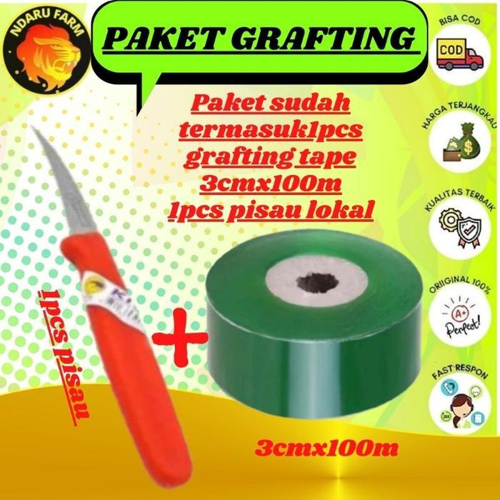 Paket Grafting Plastik Okulasi Pisau Cangkok Grafting Okulasi Ndarufarm