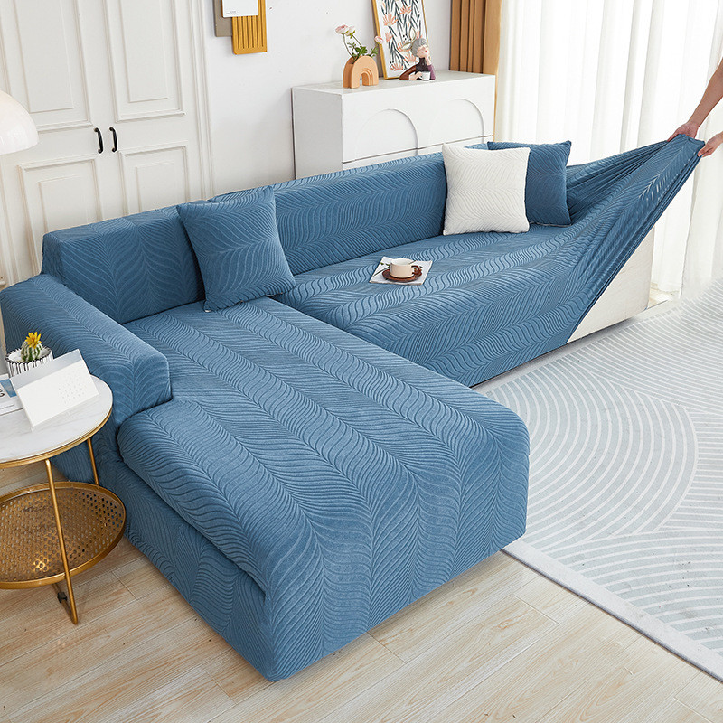 Sarung Sofa Jacquard Anti Air Elastis Full Cover Set 3 Kursi Modern Minimalis Ukuran 190-230cm |NLYP