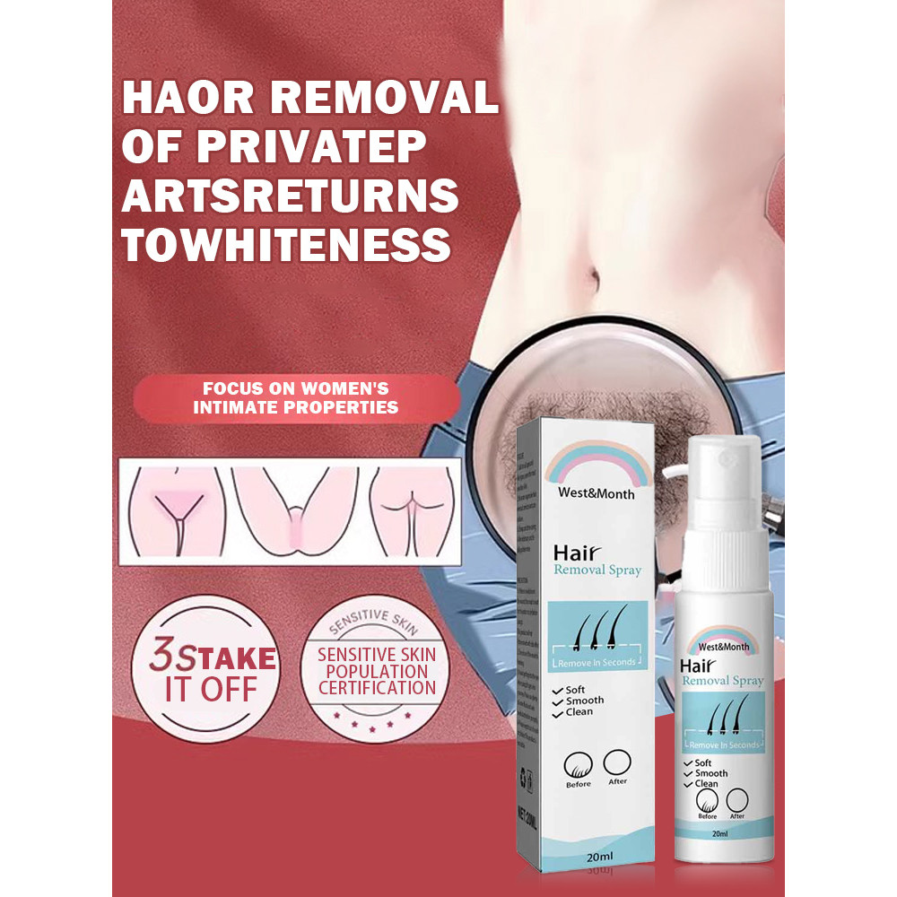 Permanent Hair Removal Spray Depilatory Cream Painless Hair Remover for Ladies Armpit Legs Arms Hair