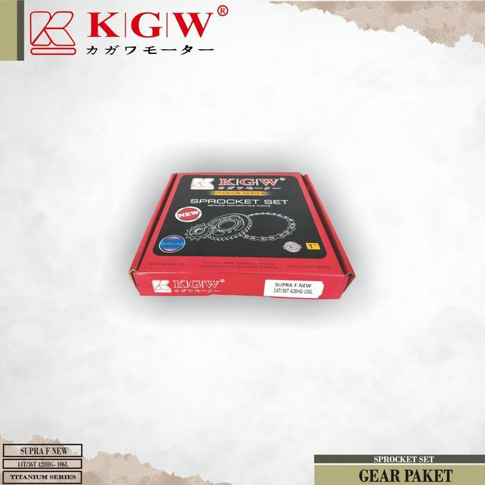Paling Baik Kagawa (Kgw) Gear Set Paket Komplit Supra Fit New 36T Terlaris