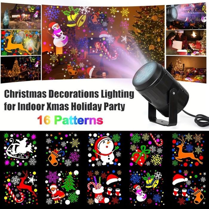 lampu hias natal dekorasi outdoor multi corak lampu natal led laser projector christmas decoration