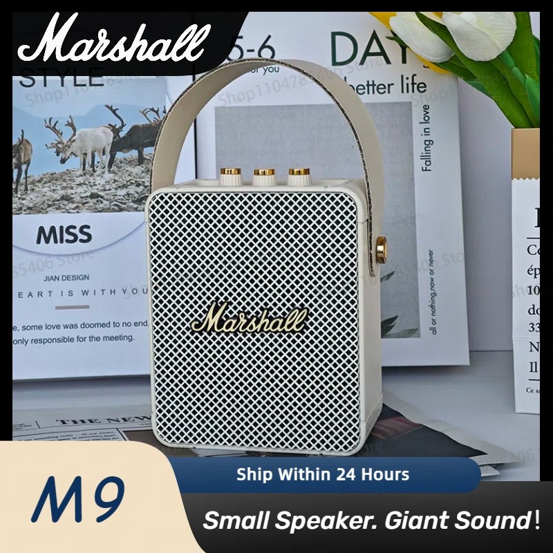 Marshall M9 Wireless Bluetooth Speaker Mobile Phone Audio Outdoor Portable Subwoofer Mini Speaker