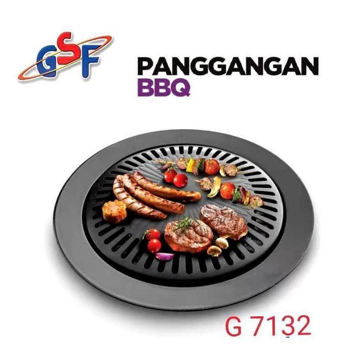 Panggangan Bbq Sate Pemanggang Grill Pan Anti Lengket Bentuk Bulat