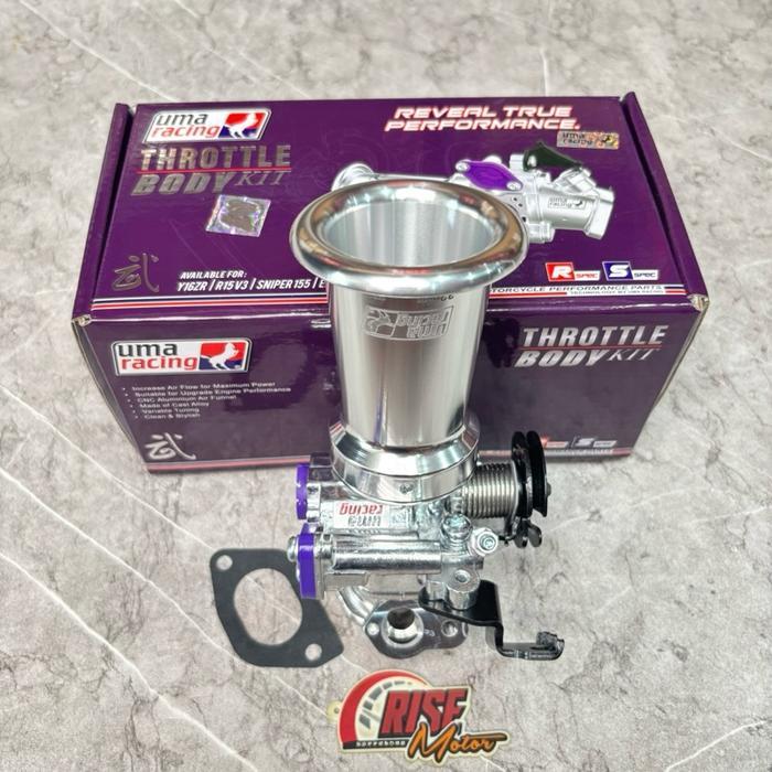 THROTTLE BODY UMA AEROX N NEW R15 V3 DOWNDRAFT 32 MM