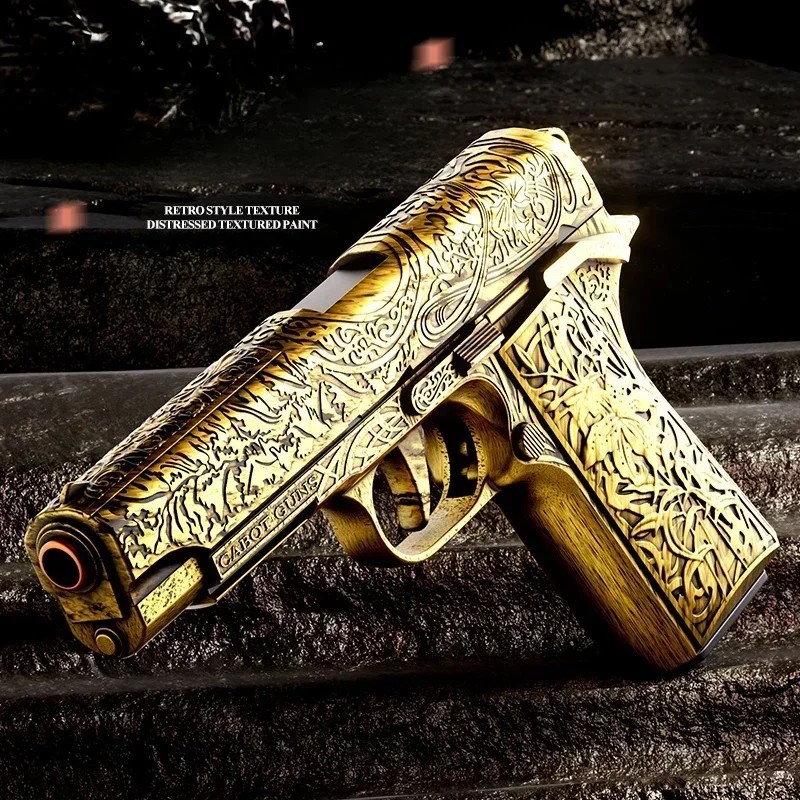 Continuous Firing Pistol Shell Throwing Carving 1911 Airsoft Blowback Empty Hanging Toy Gun Outdoor