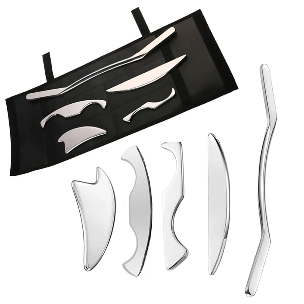 Professional Stainless Steel Gua Sha Tools Deep Tissue Release Therapy IASTM Scraping Board