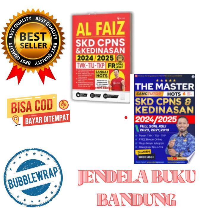 PAKET 2 BUKU: Al FAIZ SKD CPNS KEDINASAN 2024-2025 Dan BUKU THE MASTER SKD CPNS KEDINASAN 2024-2025