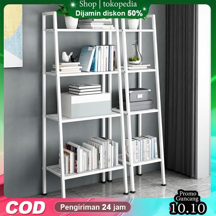 [AK]5L susun besi Rak kamar tidur/Rak Buku 4Susun/ rak buku/rak buku aesthetic/rak buku kamar/rak
