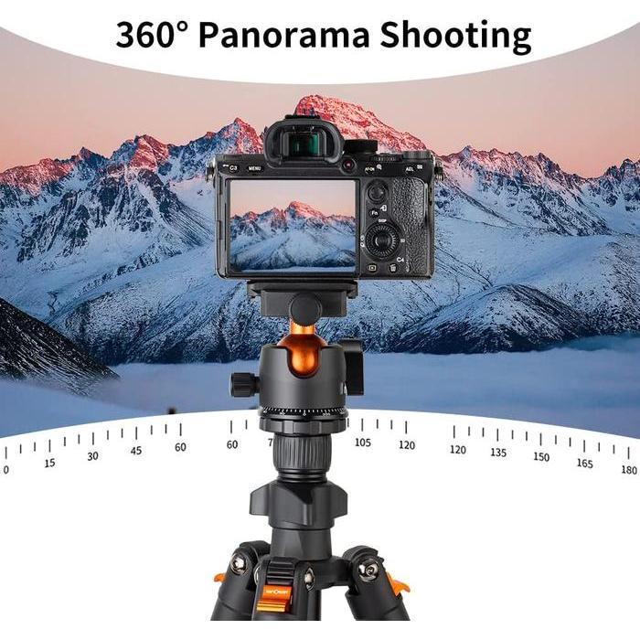 Tripod K&F Concept BI234M Lightweight Tripod Kamera Flexible Vlog Camera Tripod Metal