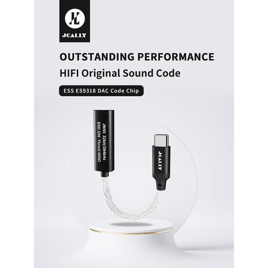 iklk- Jcally Jm45 Hires Audio Portable Amplifier Dac Usb Type C To 3,5Mm