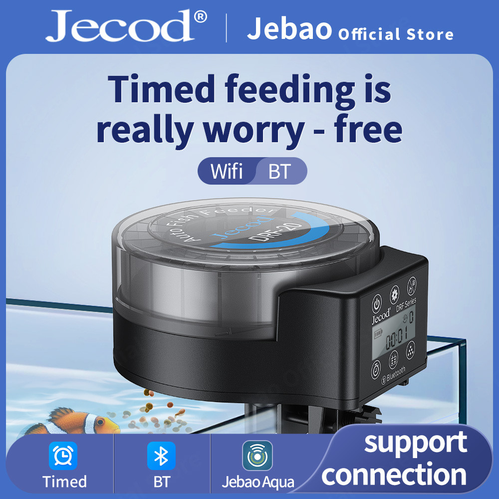 Jebao DRF -B Automatic Fish Tank Feeder Remote Control Timed Quantified Large Capacity Food