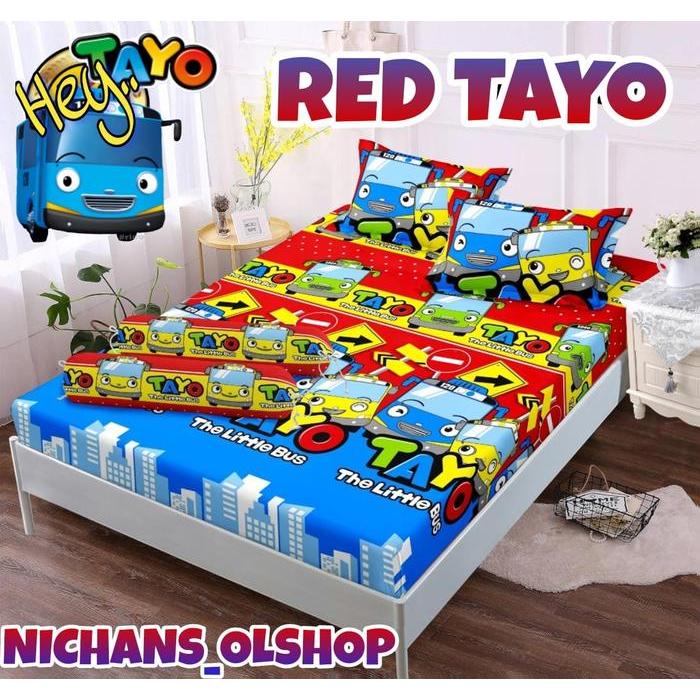 IFY (IMPORT) SPREI TAYO / SPREI ANAK MOTIF KARTUN/ SPREI HOMEMADE MURAH BERKUALITAS TERMURAH