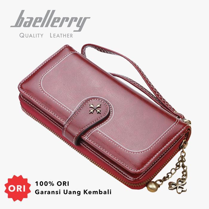TERBARU Dompet Wanita Panjang Kulit BAELLERRY N1813