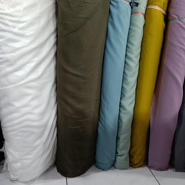 jq41- Bahan Atasan Kemeja Kain Katun Rayon Twill Linen Shakila
