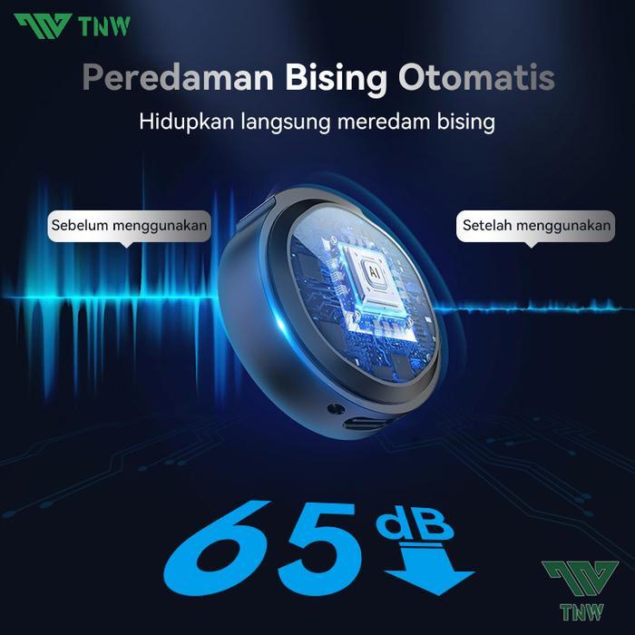 Tntgmusic- Tnw A28 Wireless Microphone Lavalier Microphone Magnetic Clip On Mic Hp Plug & Play