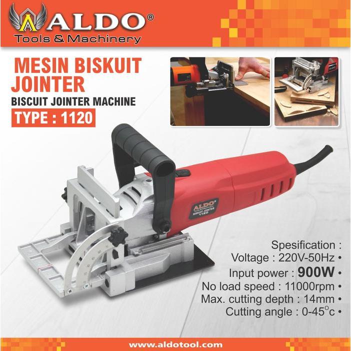 MESIN BISCUIT JOINTER / PENYAMBUNG PAPAN TYPE : 1120 MERK ALDO