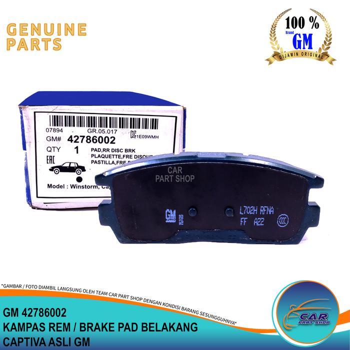 Kampas Rem Belakang Captiva Brake Pad Belakang Captiva Asli Gm