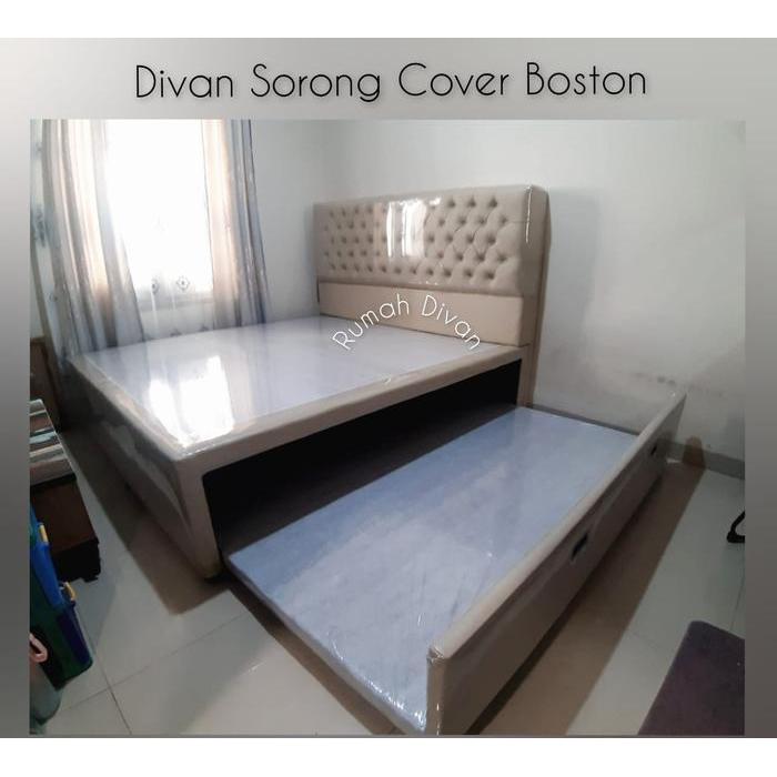 Tempat Tidur Sorong Cover Uk.200X200 Sorong 100X180 Divan Dipan