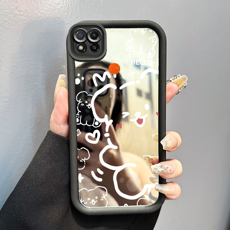 Casing Hp Xiaomi Redmi 9C Redmi 9C NFC Redmi 10A POCO C31 Case HP Casing pola Gambar beruang kecil K