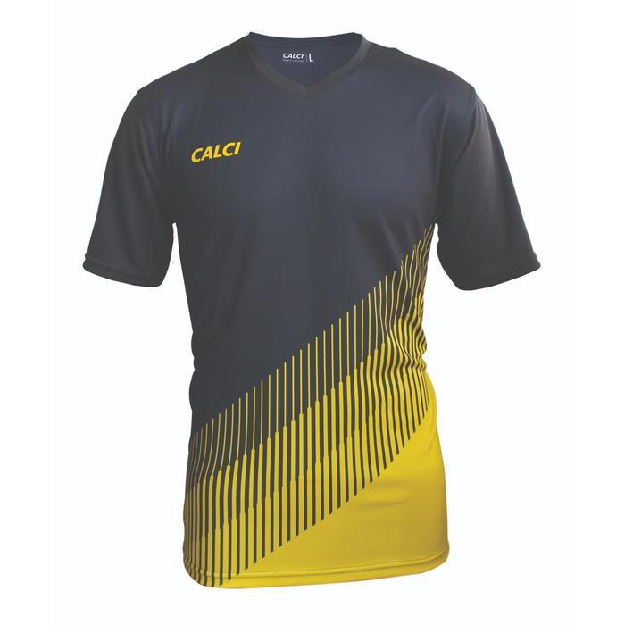 Calci Baju Ergo Jersey - Graphite Yellow
