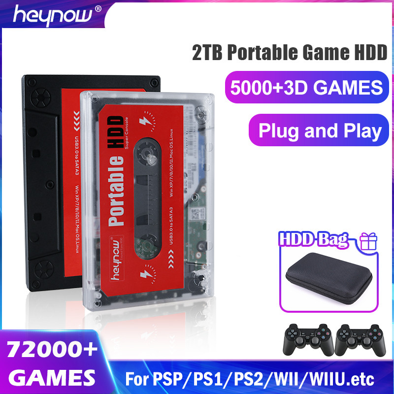 HEYNOW External 2TB HDD Game Hard Drive Disk For PC Laptop Windows