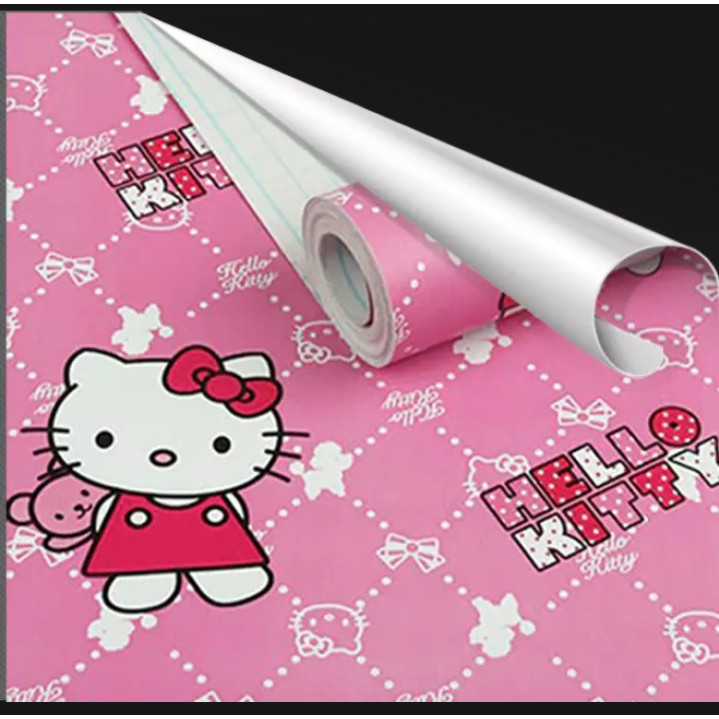 YUNUSWALL WALLPAPER STIKER DINDING HELLOKITTY ANAK CANTIK DAN KEREN TERMURAH