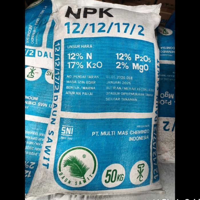 PUPUK NPK 12 12 17 2 DAUN SAWIT 50KG
