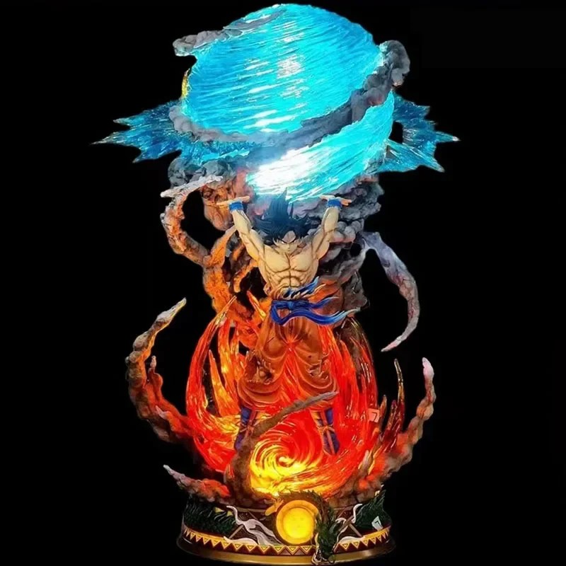 Dragon Ball Gk Hunter Series Qg Super Vitality Wukong 29Cm Model Kaka Shaped Rote Luminous Handheld