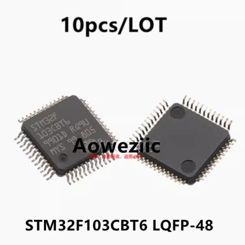 Aoweziic 2023+ 100% New Imported Original Stm32F103Cbt6 Lqfp-48 32-Bit Microcontroller Mcu