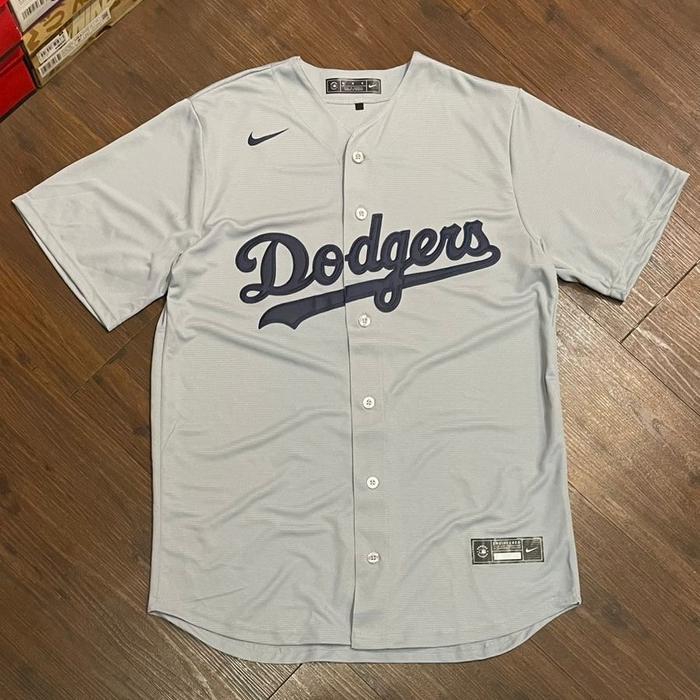 Baju Pria Los Angeles Dodgers Jersey - Gray