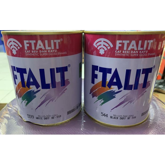 Cat Minyak Ftalit Hitam Doff & Putih Doff 1Kg