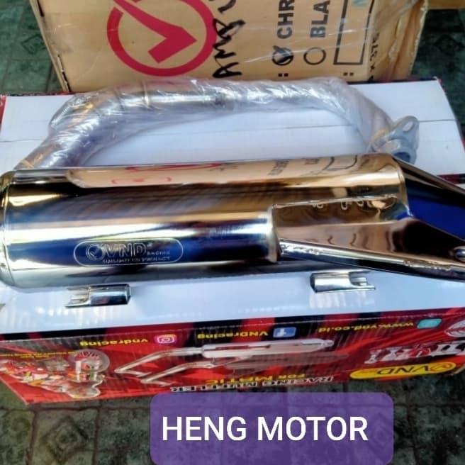 Menarik Knalpot Tsukigi Vnd Mio Sporty/ Mio Smile/ Mio Soul Crome Dan Black Terlaris