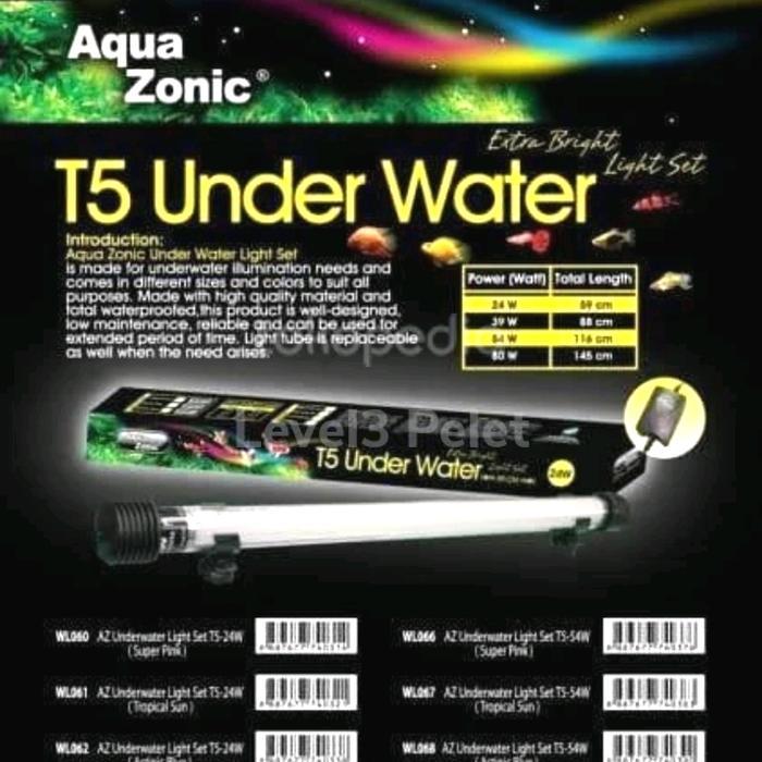 Lampu Tanning Arwana Aquazonic T5 Under Water Aqua Zonic Biru Akuarium