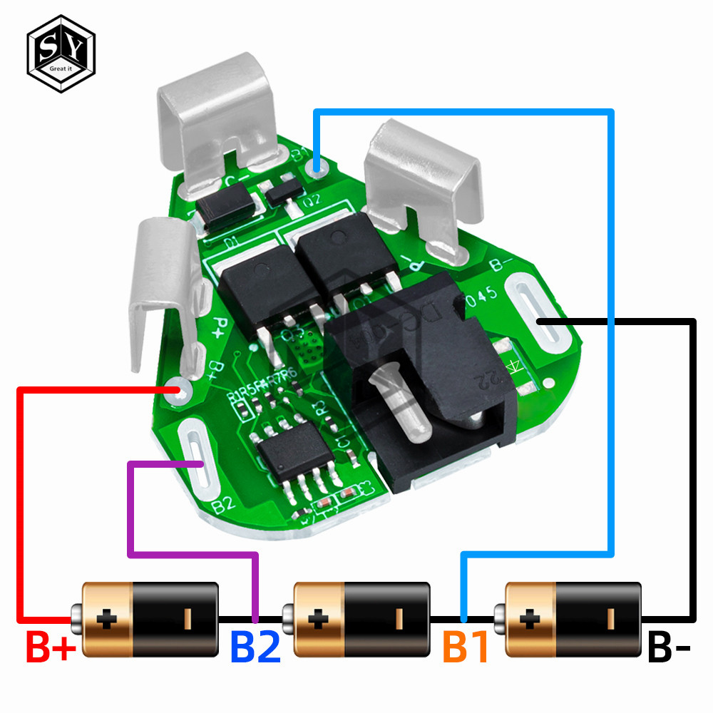3S 12.6V 6A Bms Li-Ion Lithium Battery Protection Board 18650 Power Bank Balancer Battery Equalizer