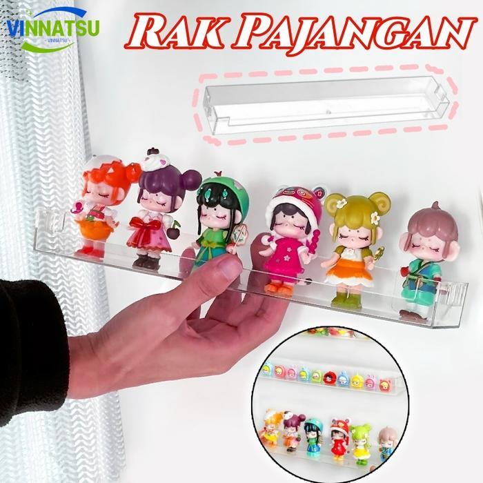 [Banting Harga] 2PCS Rak Pajangan Akrilik Rak Penyimpanan Transparan Pajangan Akrilik Transparan