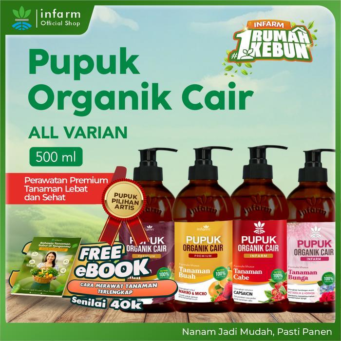 Infarm - Pupuk Organik Cair 500 Ml Pupuk Cabai Nutrisi Tanaman Cabai Nutrisi Melebatkan Cabai Poc