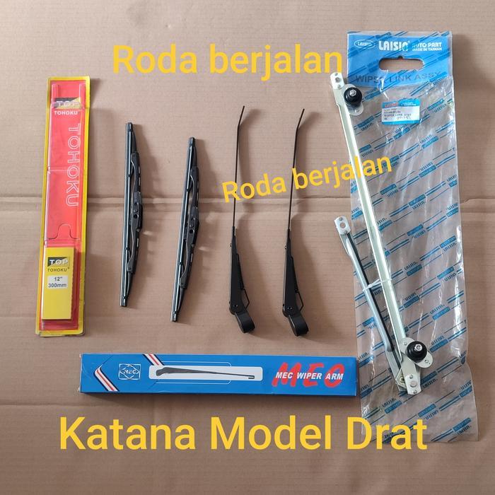 Wiper Arm Wiper Link Katana Robahan Model Drat Anti Patah Set