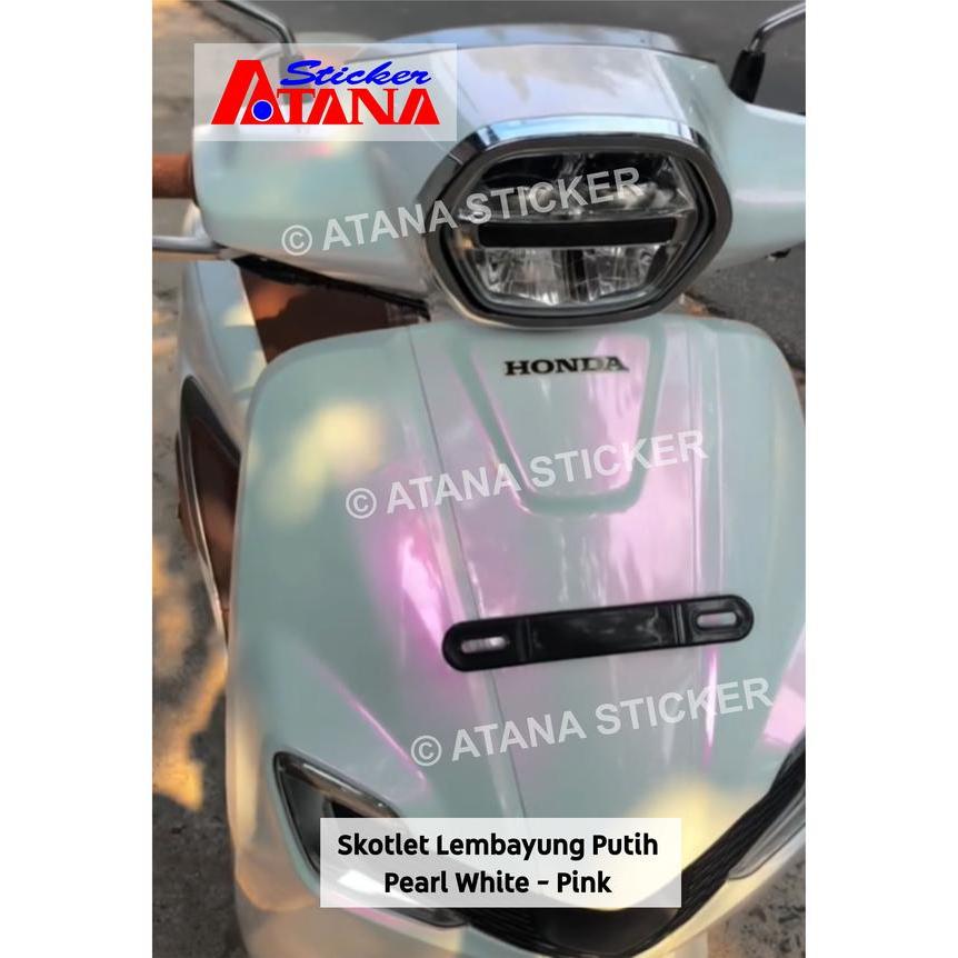 Skotlet Lembayung Putih Pearl White Magic Candy Mutiara Glossy Mengkilap Metalik PPF VPF Cutting