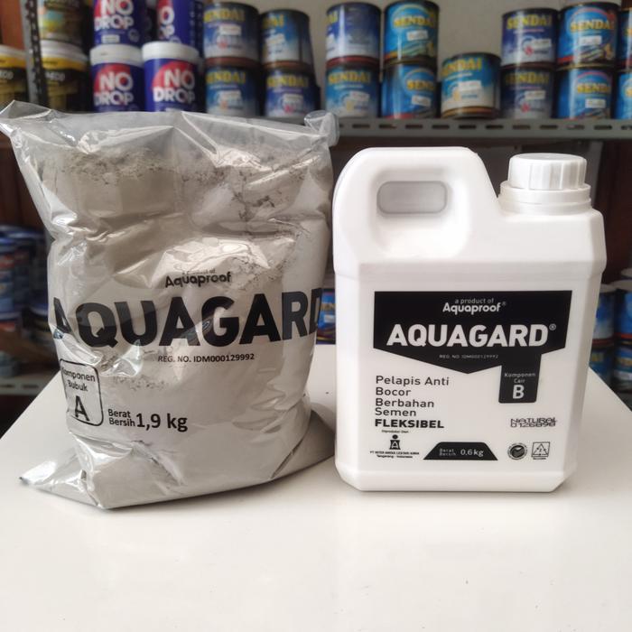 b44i- Aquagard Pelapis Anti Bocor Waterproofing 2 Komponen 2,5 Kg Aquaproof