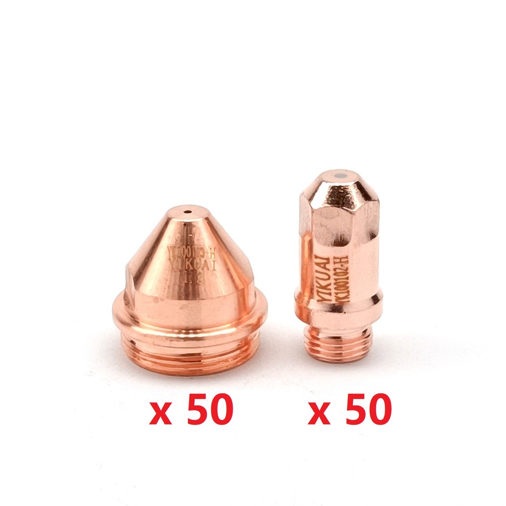 50 Tip 50 Electrode YGX100A Yueyang CNC Plasma Torch Nozzle YGX-100