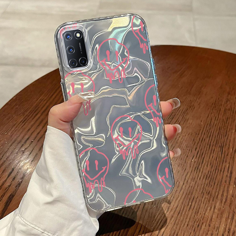 Casing Hp OPPO A52 OPPO A72 OPPO A92 Case Casing Pola Emoji Aneh HP Kasing Kasus ponsel transparan m