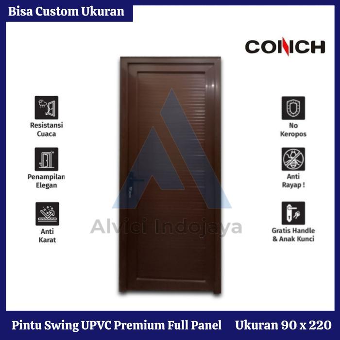 Pintu UPVC Conch Premium Coklat