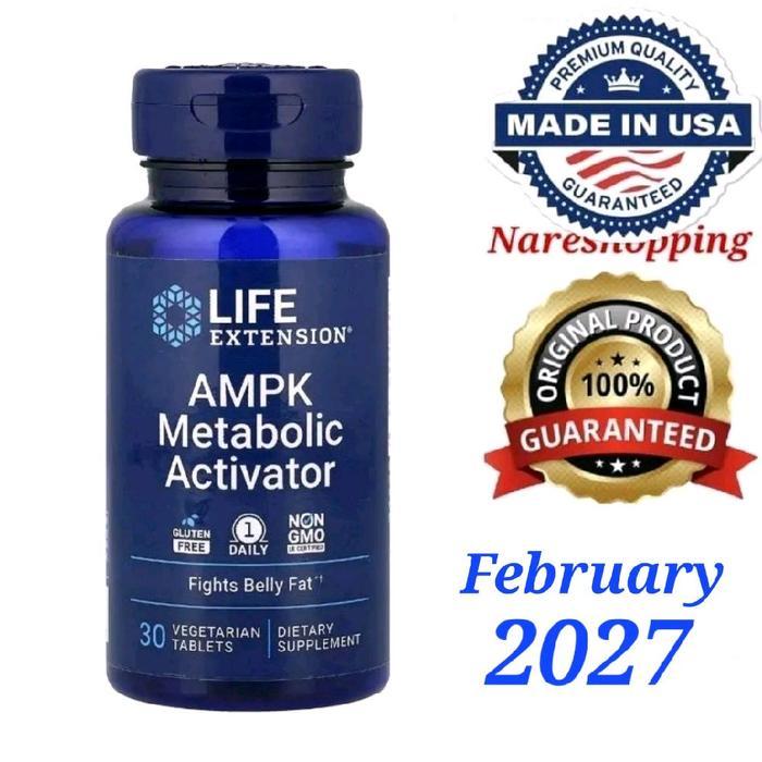 Life Extension AMPK Metabolic Activator, 30 Vegetarian Tablets Fat