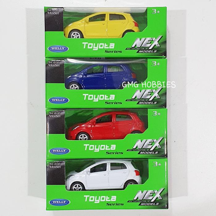 Toyota Yaris Bakpao Welly Nex 1:60 Diecast Miniatur Mobil Mainan Anak Kode 163