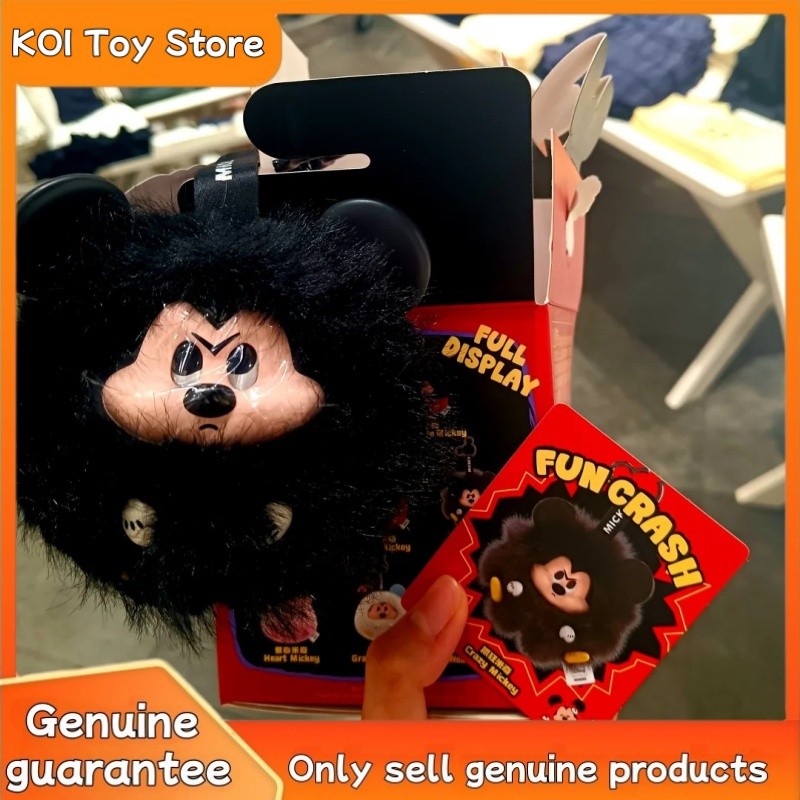 Original Miniso Mickey Fun Crash Series Blind Box Pendant Cartoon Mickey Vinyl Doll Kawaii Bag