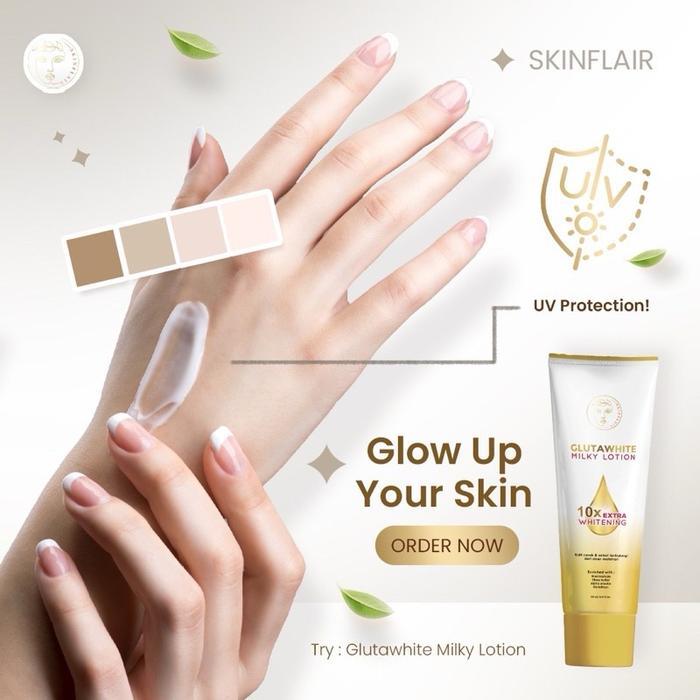 07f1- Skinflair Glutawhite Milky Lotion Skinflair White Glow Perfect Mask