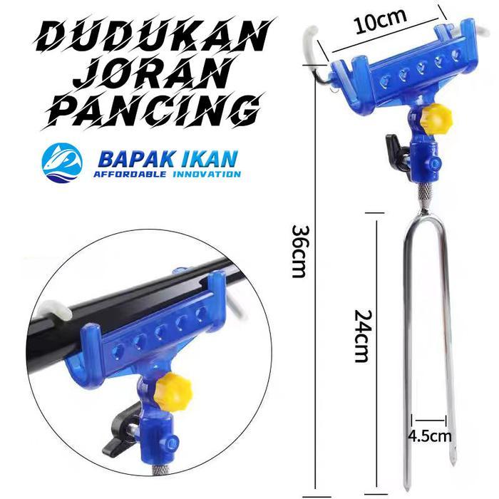 Terlaris - Dudukan Joran Pancing Otomatis Bracket Dudukan Joran Penyangga Joran Pancing Adjustable