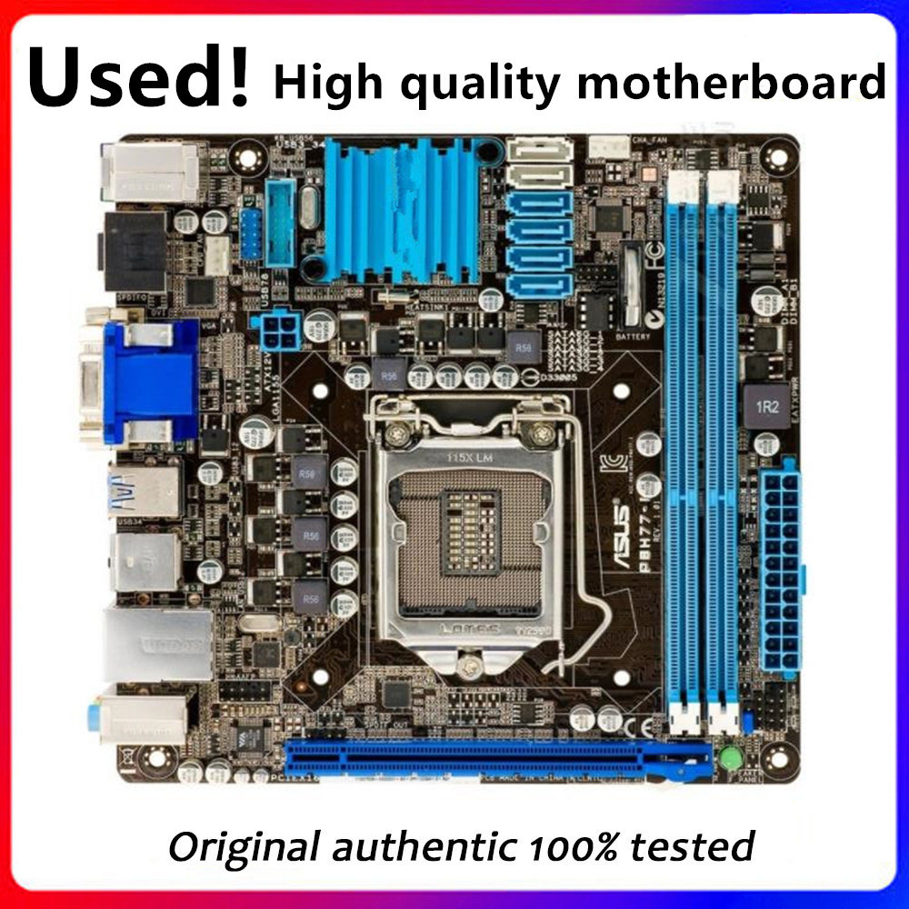 H77i For P8H77-I Computer Motherboard LGA 1155 DDR3 For Intel H77 P8H77 Desktop Mainboard SATA II PC