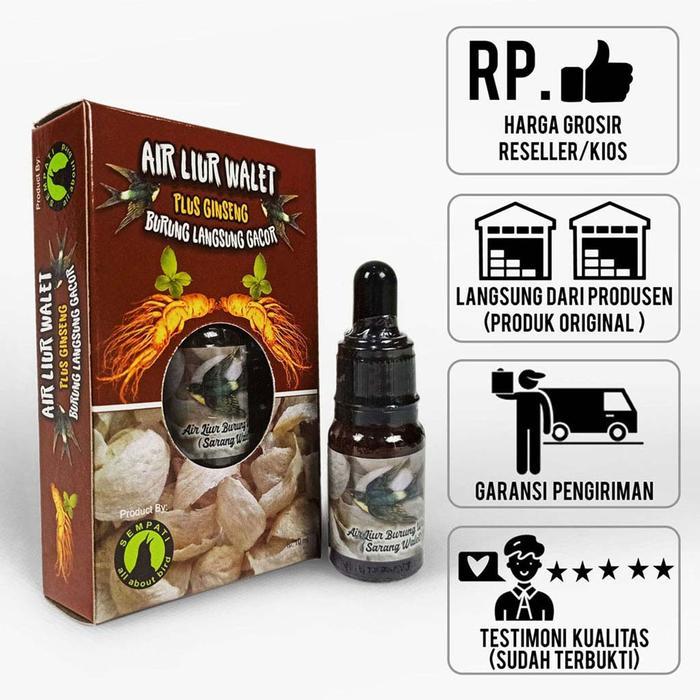 Sempati Grosir Air Liur Sarang Walet Sempati Per Pack Lusin Isi 12 Pcs Vitamin Obat Penggacor Burung