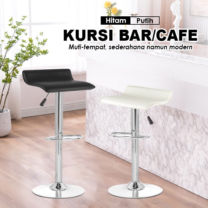 HOMEDEKOR Kursi Bar Barstool Hidrolik / Kurisi Cafe Minibar / Kursi Dapur Minimalis Bisa Berputar